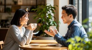 カフェで告白