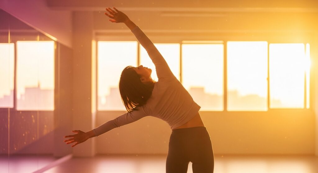 充実感と前向きな希望に満ちた雰囲気。