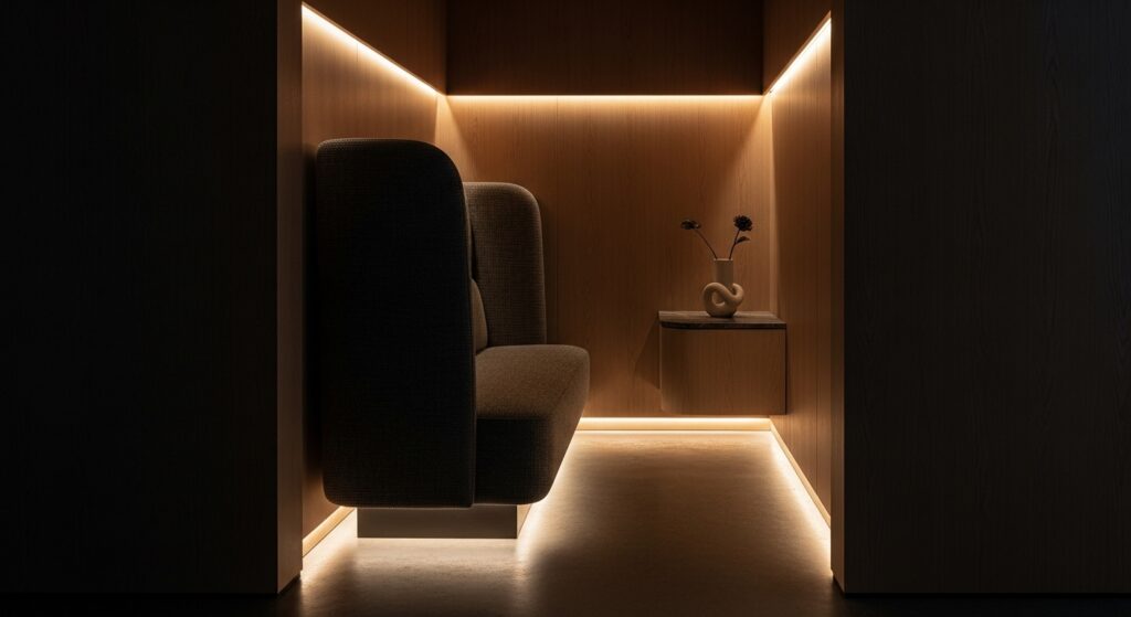 半個室のソファ席