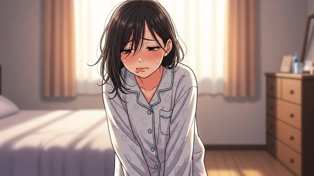 セルフプレジャー中の女性