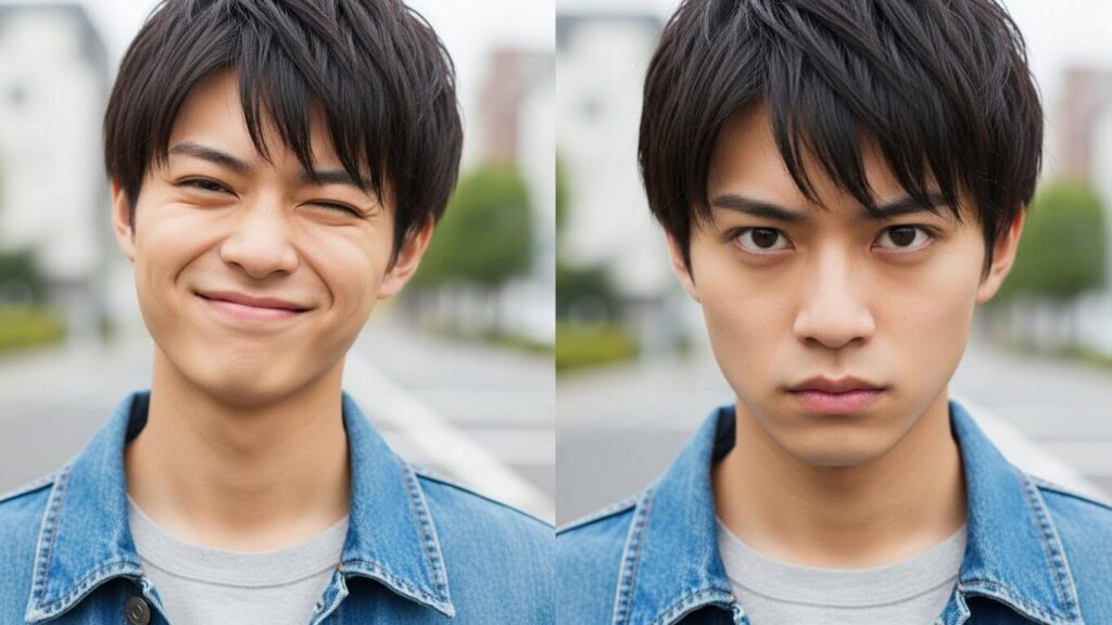 ギャップ男性の顏