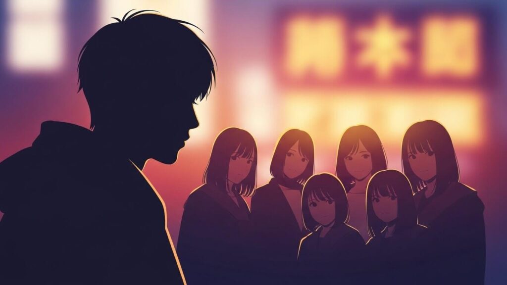 女性を比較する男性