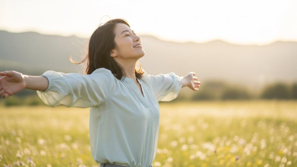 すっきりした女性