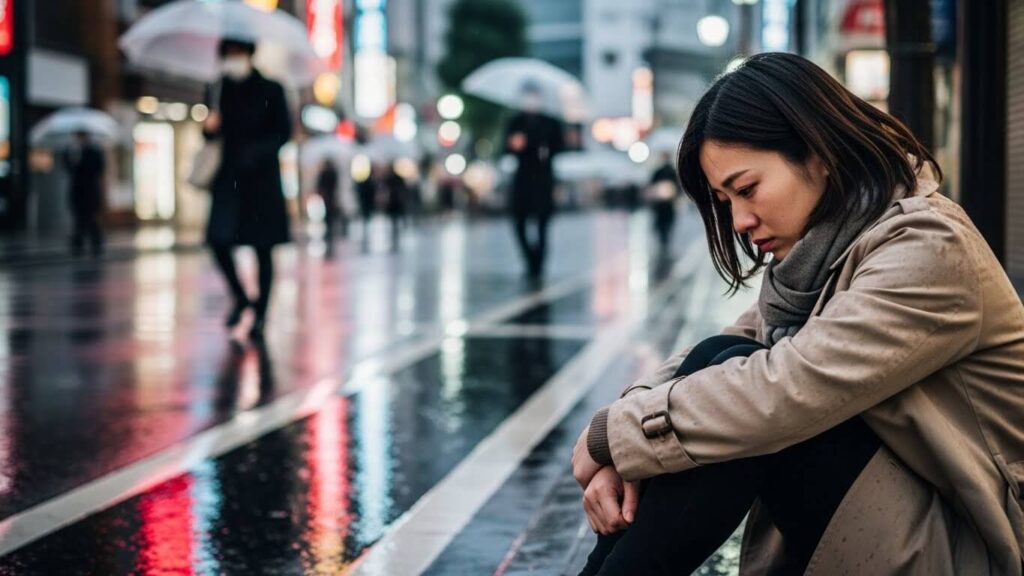 限界を迎えている女性